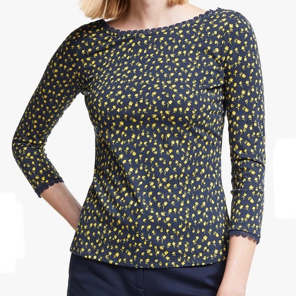 Boden Ottilie Ballet Back Jersey Top - Picture 2 of 9